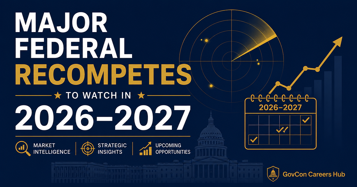 Major Federal Recompetes to Watch in 2026–2027