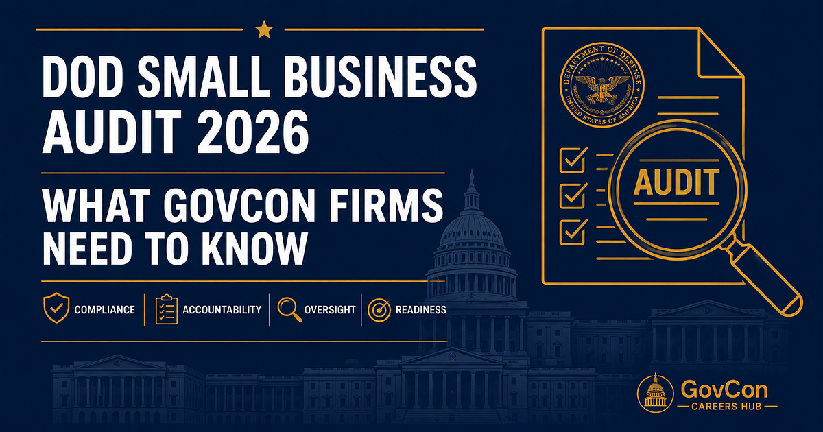 What the DoD Small Business Audit Means for GovCon Firms Right Now
